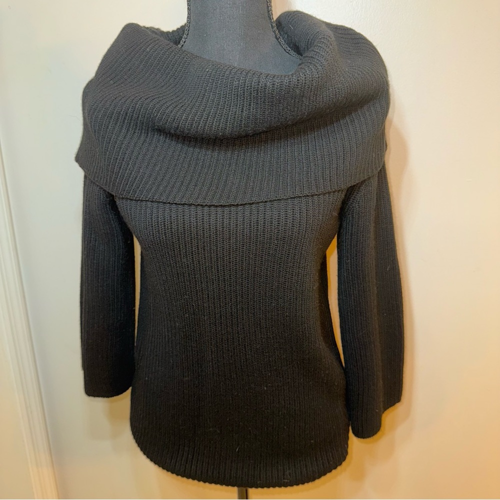 Banana Republic Black Cowl Neck Sweater